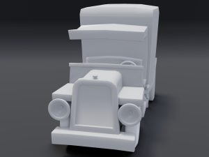 toon box truck 3D 모델