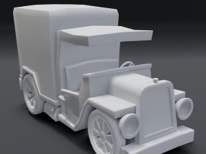 toon box truck 3D 모델