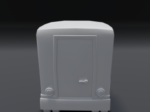 toon box truck 3D 모델