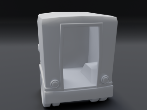 toon box truck 3D 모델