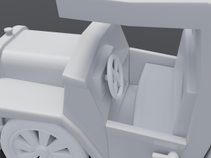 toon box truck 3D 모델