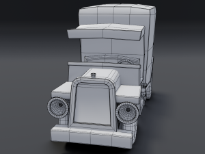 toon box truck 3D 모델