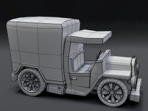 toon box truck 3D Model