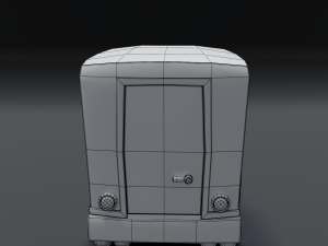 toon box truck 3D 모델