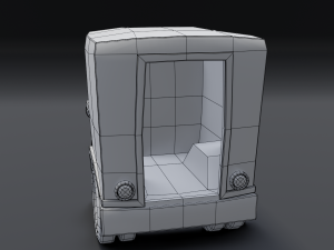 toon box truck 3D 모델