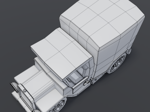 toon box truck 3D 모델