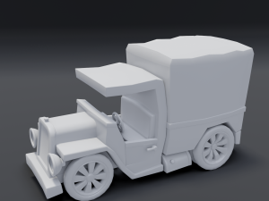 toon box truck 2 Modelo 3D