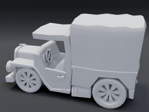 toon box truck 2 3D Model