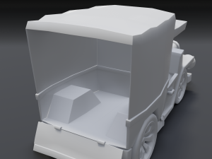 toon box truck 2 3D Model
