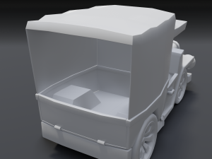 toon box truck 2 3D Model