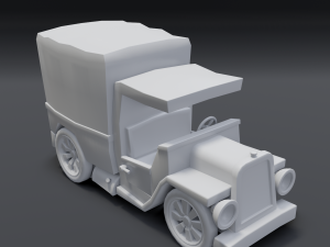 toon box truck 2 3D Model