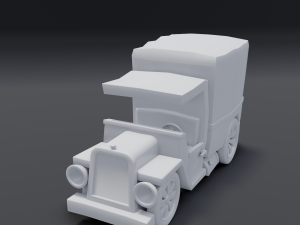 toon box truck 2 3D Model