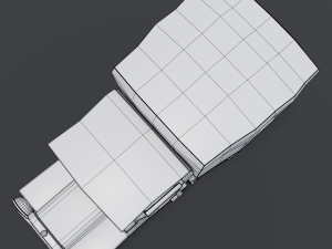 toon box truck 2 3D Model