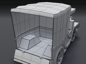 toon box truck 2 3D Model