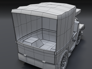 toon box truck 2 3D Model