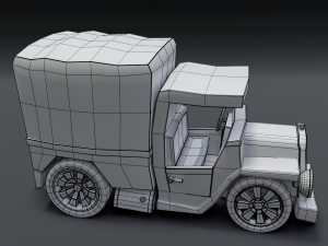 toon box truck 2 3D Model