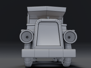 toon box truck 2 3D Model