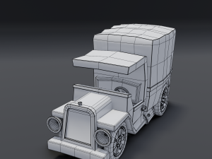 toon box truck 2 3D Model