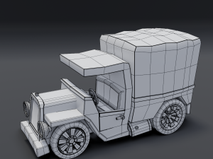 toon box truck 2 3D Model