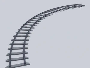 railway rails 3D Model