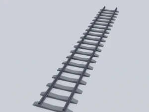 railway rails 3D Model