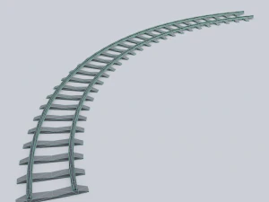 railway rails 3D Model