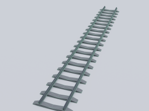 railway rails 3D 模型