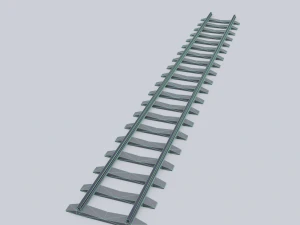 railway rails 3D Model