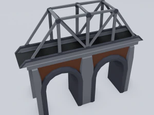 railroad bridges kit 3D Model