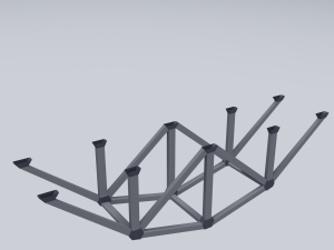 railroad bridges kit 3D-Modell