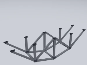 railroad bridges kit 3D Model