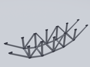 railroad bridges kit 3D-Modell