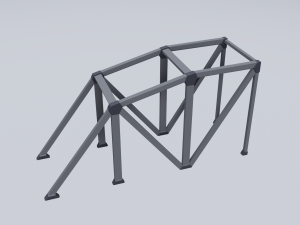 railroad bridges kit 3D-Modell