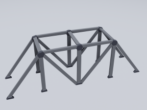 railroad bridges kit 3D-Modell