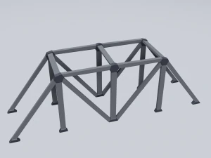 railroad bridges kit 3D Model