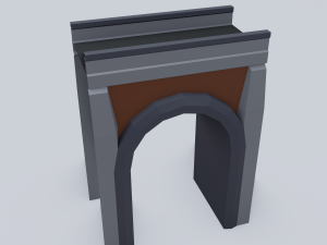 railroad bridges kit 3D-Modell