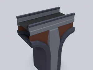railroad bridges kit 3D Model