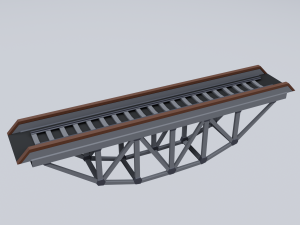 railroad bridges kit 3D-Modell