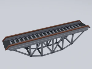 railroad bridges kit 3D Model