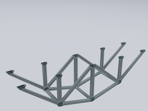 railroad bridges kit 3D-Modell