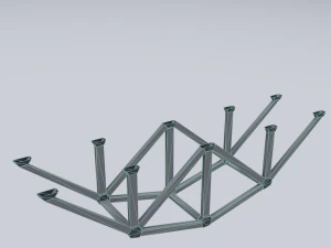 railroad bridges kit 3D Model