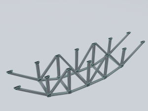 railroad bridges kit 3D-Modell
