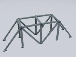 railroad bridges kit 3D-Modell