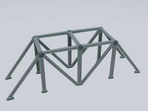 railroad bridges kit 3D Model