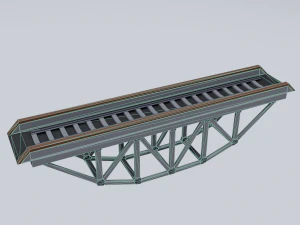 railroad bridges kit 3D Model