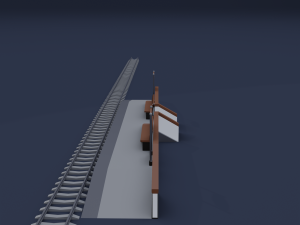 railway stations 3D Модель