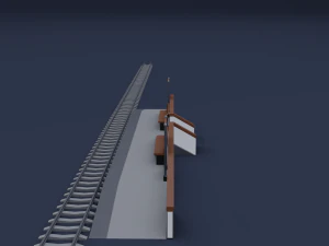 railway stations 3D Model