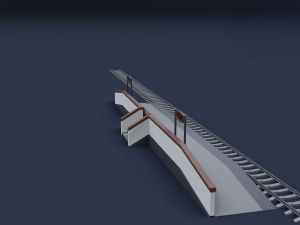 railway stations 3D Модель