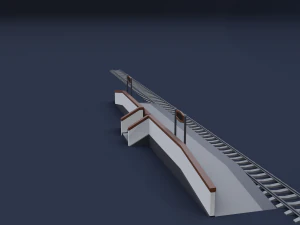 railway stations 3D Model