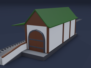 railway stations 3D Модель